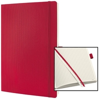 SIGEL Notizbuch Notizbuch,  18, 7x27cm,  rot ca. DIN A4 kariert rot