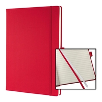 SIGEL Notizbuch Notizbuch, A4, liniert,  rot,  ca. DIN A4 liniert rot