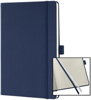 SIGEL Notizbuch Notizbuch, A5, kariert, d´blau,  ca. DIN A5 kariert blau