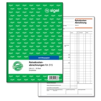 SIGEL Personalformulare Reisekostenabrechnung/Einzelreise Reisekostenabr.A5,  Einzelreise RA515 DIN A5 1x 50 Seiten