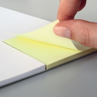 SIGEL Schreibtischunterlage Memo Haftnotiz Papier weiß