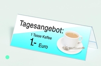 SIGEL Tischaufsteller in Dachform 24, 0 x 9, 0 cm