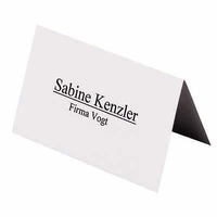 SIGEL Tischkarten Tischkarte blanko Gr-02 40St 10, 0 x 6, 0 cm weiß