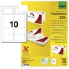 SIGEL Visitenkarten Klapp-Vis.Karten weiß,  50St. LP838 225 g/m² satiniert weiß