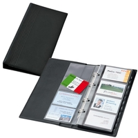 SIGEL Visitenkarten-Ringbuch Visitenkarten Ringbuch Einreih schwarz