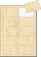 SIGEL Visitenkarten Visitenkarten Marmor beige DP744 225 g/m² satiniert beige