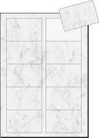 SIGEL Visitenkarten Visitenkarten Marmor grau DP742 225 g/m² satiniert Grau