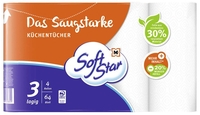 Soft Star Küchenrollen SoftStar Küchentücher 4 Rollen 3-lagig