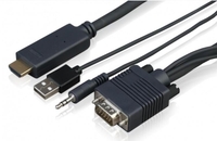 Sony CAB-VGAHDMI1 HDMI auf VGA,  USB und Klinkenstecker,  1 Meter Kabel