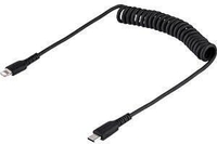 Spiral Ladekabel Lightning auf USB-C 0.5m