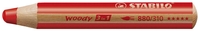 STABILO Buntstift STABILO woody 3 in 1 rt Rot