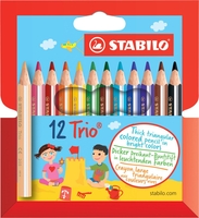 STABILO Buntstifte STABILO Trio,  dick+kurz 12er Mehrfarbig
