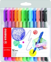 STABILO Filzstift STABILO pointMax 12er Etui 0.8 mm Mehrfarbig