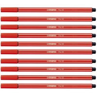 STABILO Filzstifte Fasermaler Pen 68 rot,  10 St. 1.0 mm Rot