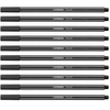 STABILO Filzstifte Fasermaler Pen 68 sz, 10 St. 1.0 mm Schwarz