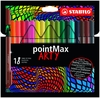 STABILO Filzstifte Fil pointMax 18er ARTY Etui 0.8 Mehrfarbig