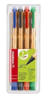 STABILO Filzstifte STABILO Greenpoint,  4er Etui 0.8 mm Mehrfarbig