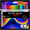 STABILO Filzstifte STABILO Pen 68 ARTY,  24St Fars keine Herstellerangabe Mehrfarbig