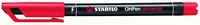 STABILO Folienstifte STABILO OHPen F Wf rt 10S 0.7 mm Rot