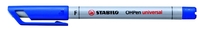 STABILO Folienstifte STABILO OHPen F Wl bl 10S 0.7 mm Blau