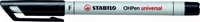 STABILO Folienstifte STABILO OHPen F Wl sw 10S 0.7 mm Schwarz