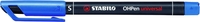 STABILO Folienstifte STABILO OHPen S Wf bl 10S 0.4 mm Blau