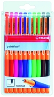 STABILO Gelschreiber STABILO Point Visco 10er Farbs 0.5 mm Mehrfarbig