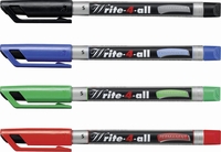 STABILO Permanentmarker STABILO Write-4-all 4er Etui 0.4 cm Mehrfarbig