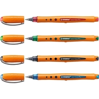 STABILO worker®+ Tintenroller 0, 5 mm farbsortiert - 4 Stück