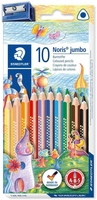 STAEDTLER Buntstifte STAEDTLER Jumbo 10 St. +Spitz Mehrfarbig