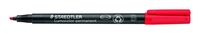 STAEDTLER Folienstifte Folienstift Lumocolor B rot ST 1.0 - 2.5 mm Rot