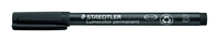 STAEDTLER Folienstifte Folienstift Lumocolor B schwar 1.0 - 2.5 mm Schwarz