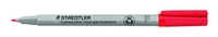 STAEDTLER Folienstifte Lumocolor F Wl rot 10er 0.6 mm Rot