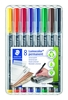 STAEDTLER Folienstifte Lumocolor S,  Wf,  Farbs. 8er 0.4 mm Mehrfarbig