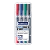 STAEDTLER Lumocolor duo Permanentmarker farbsortiert 0, 6 - 1, 5 mm - 4 Stück