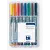 STAEDTLER Lumocolor Folienstifte-Set farbsortiert non-permanent - 8 Stück