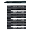 STAEDTLER Lumocolor Permanentmarker 2, 0 mm schwarz - 10 Stück