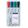 STAEDTLER Lumocolor Whiteboard-Marker farbsortiert 2, 0 - 5, 0 mm - 4 Stück