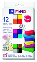 STAEDTLER Modelliermasse Fimo Modeliermasse Basic Set 8023 C12-1