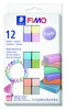 STAEDTLER Modelliermasse Fimo Modeliermasse Pastel Set 8023 C12-3