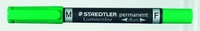 STAEDTLER Permanentmarker Duo Permanentmarker grün 0.6 - 1.5 mm Grün
