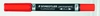 STAEDTLER Permanentmarker Duo Permanentmarker rot 0.6 - 1.5 mm Rot