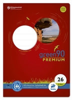 Staufen® Schulhefte Staufen Heft green A4 LIN26/32 kariert DIN A4 32