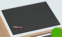 styro Schneidematte Cut-Mat Schneideunterl.60x45cm 2.5 mm 60, 0 x 45, 0 cm grün/schwarz