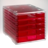 styro Schubladenboxen Styro LightBox Himbeer 275-8419.724 DIN C4 27, 0 x 34, 0 x 25, 5 cm