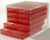 styro Schubladenboxen styroswingbox light 275-8430.22224 DIN C4 27, 0 x 34, 0 x 25, 5 cm