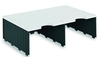 styro Sortierstation Aufbaueinh.Jumbo Duo 2f.schw/G DIN C4 2-Fach Grau