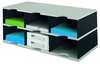styro Sortierstation Grundeinh.Jumbo Trio 6f.schw/G DIN C4 6-Fach Grau