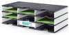 styro Sortierstation Styrodoc trio black&white 3 Et DIN C4 9-Fach Schwarz