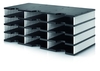 styro Sortierstation Styrodoc trio black&white 4 Et DIN C4 12-Fach Schwarz